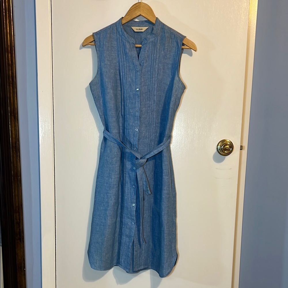 L.L. Bean 100% Linen Dress size 6